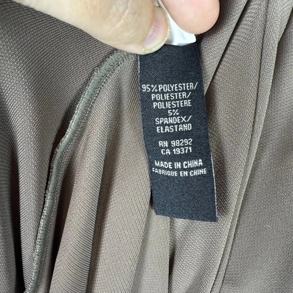 Tibi Greige (gray/beige) V-Neck Sleeveless Maxi Dress, Size Small - Picture 9 of 9